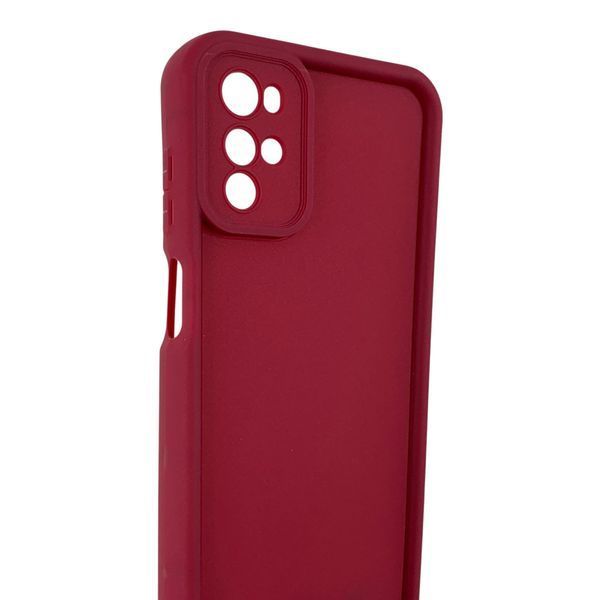 Чехол силиконовый Soft Touch для Motorola G22 бордовый (Полная защита камеры) 0054374 фото