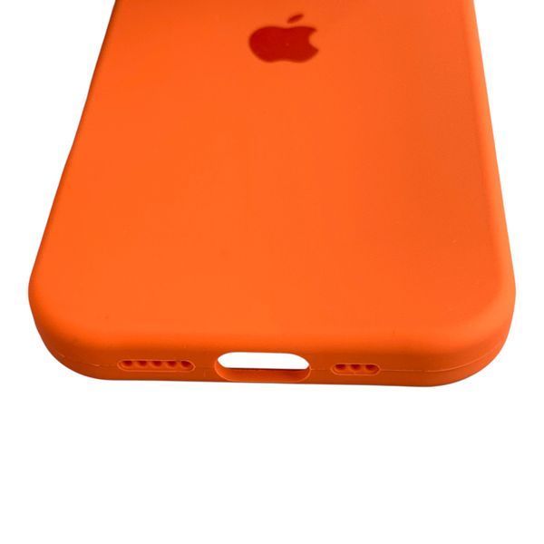 Чехол Silicone Case для Apple iPhone 17 оранжевый Orange (софт-тач, закрытая камера) 0061880 фото