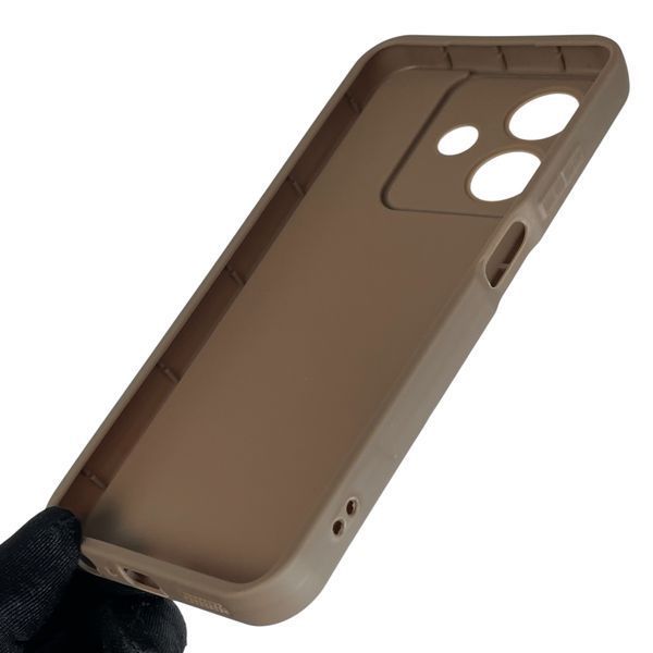 Чехол силиконовый Soft Touch с 3D принтом мема сибу для Oppo A3x коричневый (Полная защита камеры) 0048191 фото