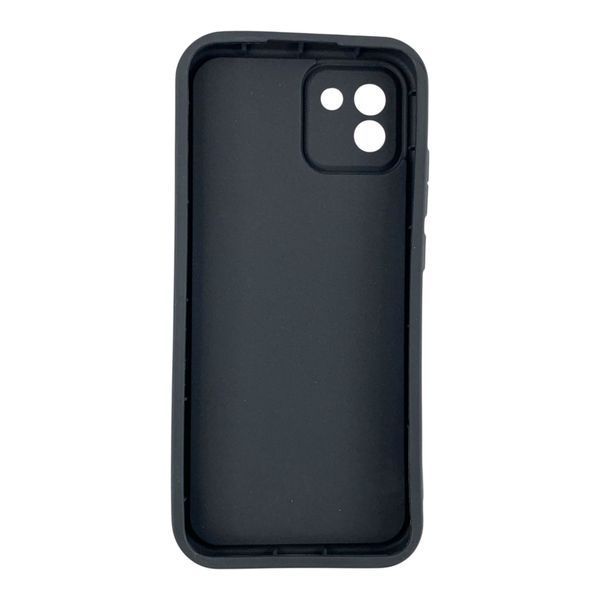 Чохол силіконовий Soft Touch з 3D принтом для Samsung Galaxy A03 чорний (Повний захист камери) 0057574 фото