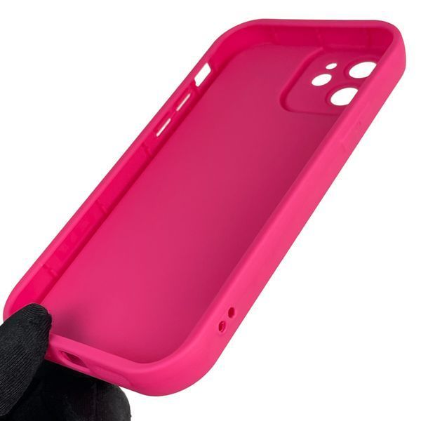 Чехол силиконовый оригинальный Soft Touch с 3D принтом волшебной минни маус для Apple iPhone 12 малиновый (Полная защита камеры) 0049493 фото