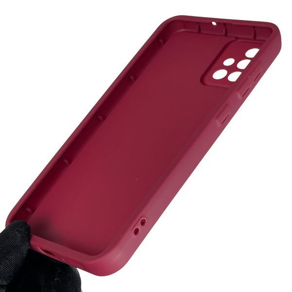 Чохол силіконовий Soft Touch з 3D принтом жіночим для Samsung Galaxy A51 (SM-A515F) бордовий (Повний захист камери) 0042767 фото