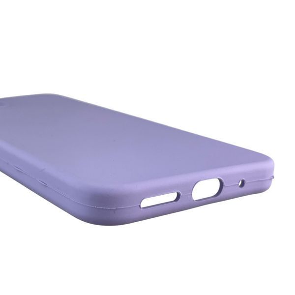 Чехол для Xiaomi Redmi 12 4G силиконовый с микрофиброй нескользящий на сяоми редми 12 4г сиреневый 0032579 фото