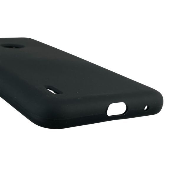 Чехол для Motorola Moto E7 Power силиконовый с микрофиброй нескользящий на моторола е7 павер черный 0031709 фото