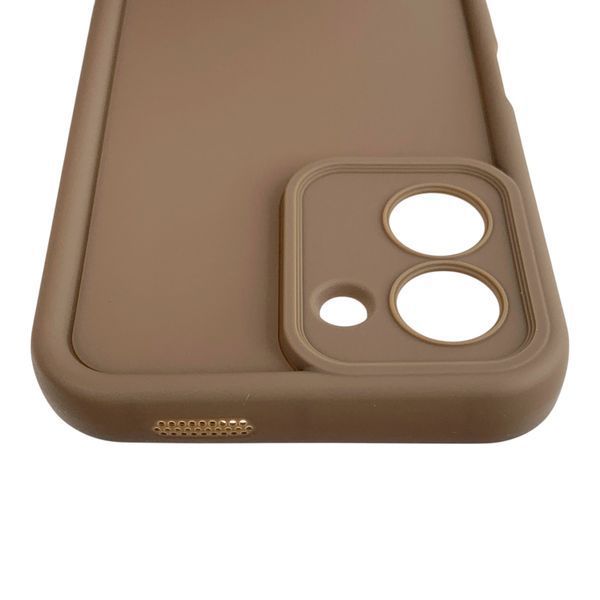 Чохол силіконовий Soft Touch для Tecno Spark Go 3 (KN3) коричневий (Повний захист камери) 0054481 фото
