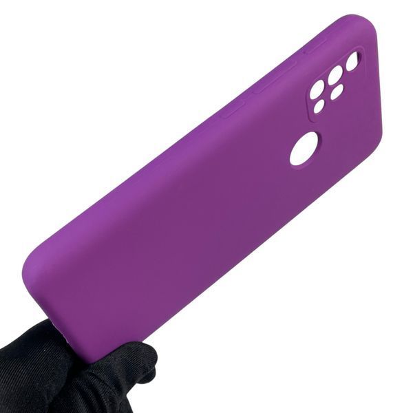 Чехол для Motorola Moto G30 (989606) силиконовый с микрофиброй нескользящий на моторола г30 фиолетовый 0031777 фото