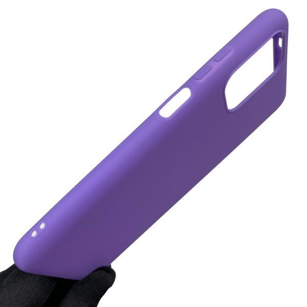 Чохол для Xiaomi POCO M5s однотонний матовий силіконовий на сяомі поко м5с бузковий 0000119 фото