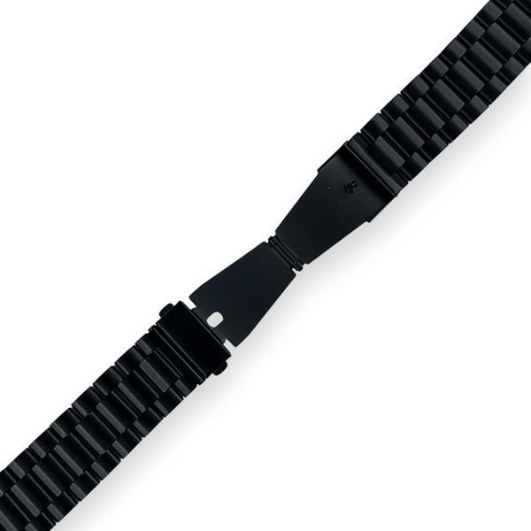 Ремінець сталевий велика ланка 22 мм для OnePlus Watch 2 чорний 0058401 фото