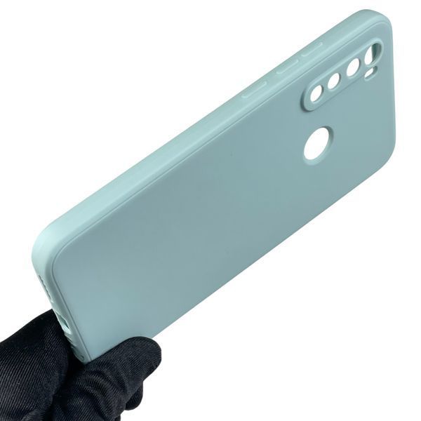 Чохол для Xiaomi Redmi Note 8 з квадратними гранями із захистом камери на сяомі редмі нот 8 сірий 0012904 фото