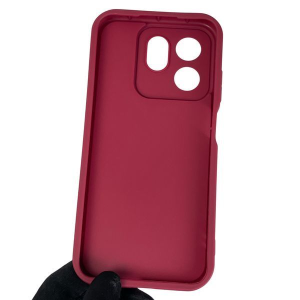 Чохол силіконовий Soft Touch з 3D принтом мему сібу для Infinix Smart 9 бордовий (Повний захист камери) 0048026 фото