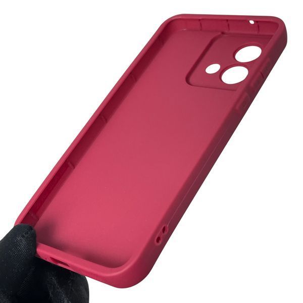 Чохол силіконовий Soft Touch з 3D принтом злого кота для Motorola Moto G84 (PAYM0011RS) бордовий (Повний захист камери) 0046940 фото
