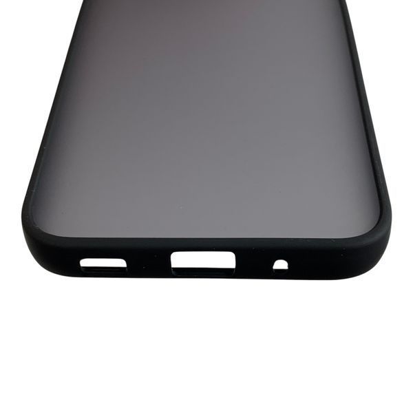 Чохол для Samsung Galaxy A11 чорний матовий напівпрозорий (бампер, захист камери) 0062175 фото