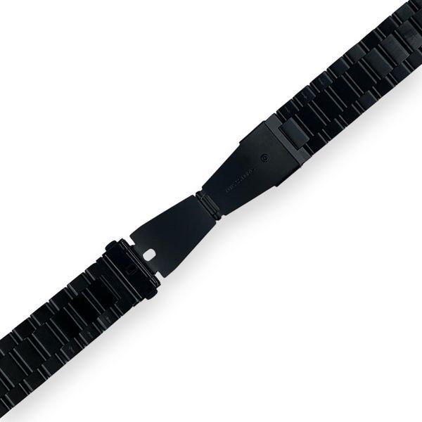 Ремінець сталевий велика ланка 22 мм для OnePlus Watch 2 чорний 0058401 фото