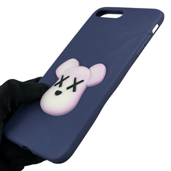 Чохол для Apple iPhone 7 Plus дитячий бір брік з 3д малюнком айфон 7 плюс темно-синій 0012054 фото