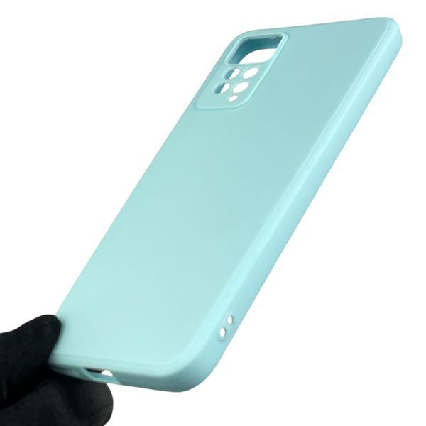 Чехол для Xiaomi Redmi Note 11 Pro 4G с квадратными гранями с защитой камеры сяоми нот 11 про 4г бирюзовый 0012803 фото