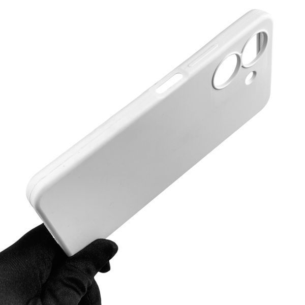 Чехол для Xiaomi POCO C65 силиконовый с микрофиброй нескользящий на сяоми поко с65 белый 0032466 фото