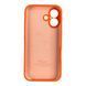 Чехол Silicone Case для Apple iPhone 17 оранжевый Orange (софт-тач, закрытая камера) 0061880 фото 2