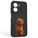 Чохол силіконовий оригінальний Soft Touch з 3D принтом кумедний тед ведмідик для Xiaomi Redmi A5 EU чорний (Повний захист камери) 0048959 фото 1