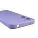Чехол для Xiaomi Redmi 12 4G силиконовый с микрофиброй нескользящий на сяоми редми 12 4г сиреневый 0032579 фото 3
