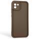 Чехол силиконовый Soft Touch для Samsung Galaxy A03 коричневый (Полная защита камеры) 0053942 фото 1