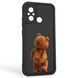Чохол силіконовий оригінальний Soft Touch з 3D принтом кумедний тед ведмідик для Xiaomi Poco C55 чорний (Повний захист камери) 0048859 фото 1