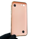 Чохол для телефона Apple iPhone 7 жіночій із ремінцем з прикрасами та золотою окантовкою на айфон 7 пудровий gs1 0016192 фото 2