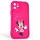 Чехол силиконовый оригинальный Soft Touch с 3D принтом волшебной минни маус для Apple iPhone 12 малиновый (Полная защита камеры) 0049493 фото 1