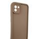 Чехол силиконовый Soft Touch для Samsung Galaxy A03 коричневый (Полная защита камеры) 0053942 фото 3