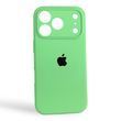 Чехол Silicone Case для Apple iPhone 17 Pro зеленый Mint (софт-тач, полная защита камеры)