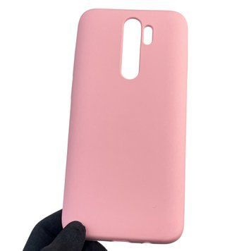 Чехол для Xiaomi Redmi Note 8 Pro силиконовый с микрофиброй нескользящий на сяоми редми нот 8 про розовый 0032784 фото