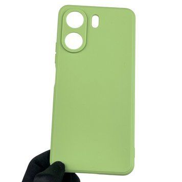 Чохол для Xiaomi Redmi 13C з квадратними гранями із захистом камери на сяомі редмі 13с фісташковий 0012754 фото