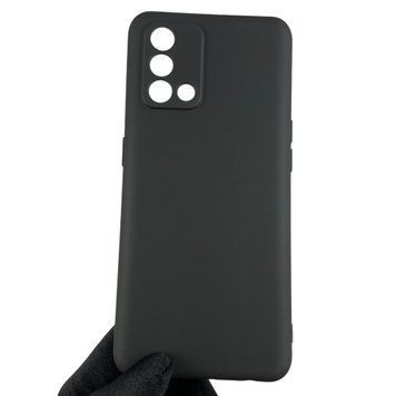 Чехол для OPPO A74 (4G) однотонный с защитой камеры на оппо а74 4г чёрный 0004379 фото