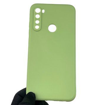 Чехол для Xiaomi Redmi Note 8 с квадратными гранями с защитой камеры на сяоми редми нот 8 фисташковый 0012905 фото