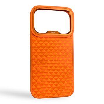 Чохол Kajsa Glamorous Pyramid для iPhone 17 Pro помаранчевий Orange Plus (MagSafe, металеве кільце камери, преміум) 0062032 фото