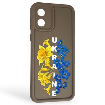 Чехол силиконовый Soft Touch с 3D принтом для Motorola Moto E13 (PAXT0034) коричневый (Полная защита камеры) 0041732 фото
