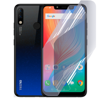 Плівка гідрогелева для Tecno Spark 3 Pro глянцева протиударна на техно спарк 3 про прозора 0035162 фото
