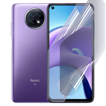 Плёнка гидрогелевая для Xiaomi Redmi Note 9T глянцевая противоударная на сяоми редми нот 9т прозрачная 0003488 фото