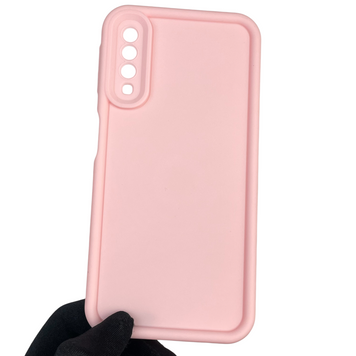 Чохол силіконовий Soft Touch для Samsung Galaxy A7 2018 (SM-A750) рожевий (Повний захист камери) 0039703 фото