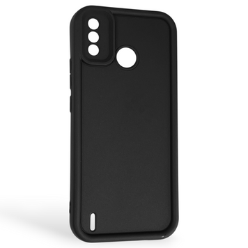 Чохол силіконовий Soft Touch для Tecno Spark 6 Go (KE5) чорний (Повний захист камери) 0044305 фото