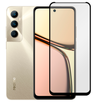 Защитное стекло 6D OG для телефона Realme C65 4G полноэкранное противоударное на реалми C65 4г черное 0014030 фото