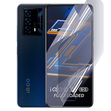 Плёнка гидрогелевая для VIVO IQOO Z5 глянцевая противоударная на виво айку з5 прозрачная 0034960 фото