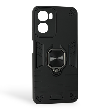 Чехол для телефона Motorola G05 бронированный с магнитным кольцом и защитой камеры черный 0051107 фото