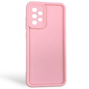 Чехол силиконовый Soft Touch для Samsung Galaxy A72 розовый (Полная защита камеры) 0053993 фото