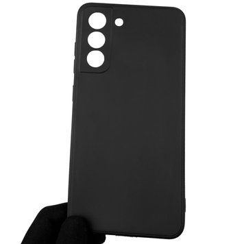 Чохол для Samsung Galaxy S21 FE SM-G990B із квадратними гранями із захистом камери на самсунг с21 фе чорний 0001275 фото