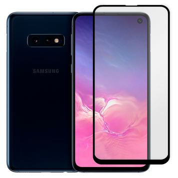 Захисне скло для телефона Samsung Galaxy S10E (SM-G970F) протиударне повноекранне на самсунг с10е чорне 0038346 фото