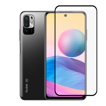 Защитное стекло для телефона Xiaomi Redmi Note 10 5G противоударное на сяоми редми нот 10 5г черное 0038862 фото