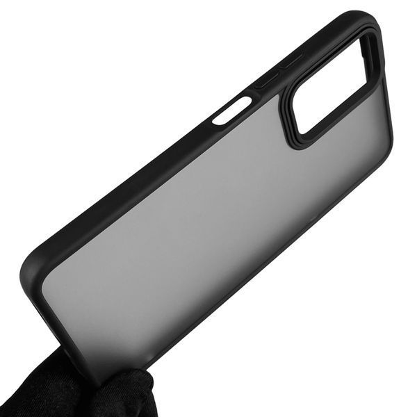 Чохол для OPPO A18 4G CPH2591 протиударний матовий напівпрозорий з високими бортами на оппо а18 4г чорний 0000774 фото