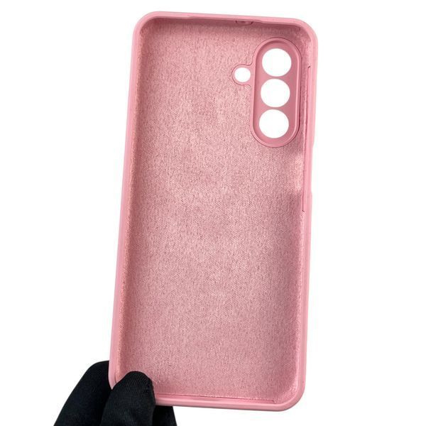 Чехол для Samsung Galaxy A26 (SM-A266) силиконовый с микрофиброй нескользящий на самсунг а26 розовый 0031885 фото