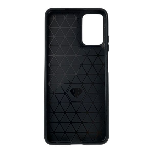 Чохол для телефона Motorola G 5G 2024 карбоновий протиударний з високими бортами чорний 0051865 фото