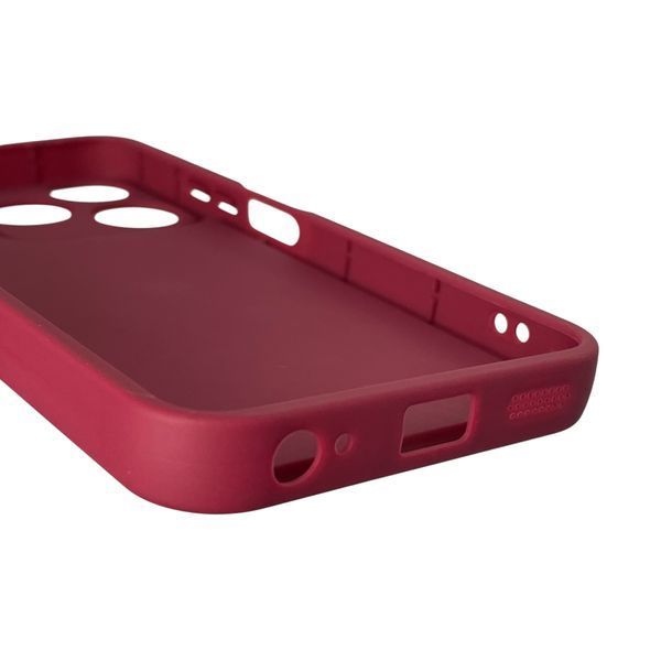 Чохол силіконовий Soft Touch з 3D принтом для TECNO Spark 10 (KI5q) бордовий (Повний захист камери) 0044464 фото